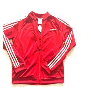 Adidas red zip up